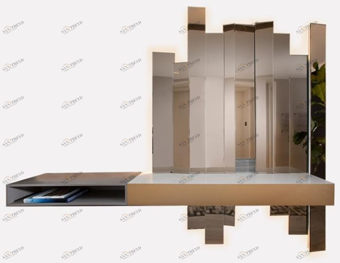 MORADA Консоль / зеркало из дерева и стекла  Drama mirco 