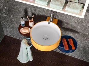 Подвесная раковина настенная овальная Lago  белая