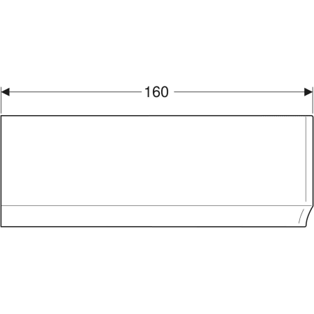 554.824.01.1 Передняя обшивка Geberit Renova для асимметричной ванны, правая Geberit  - Вид №9