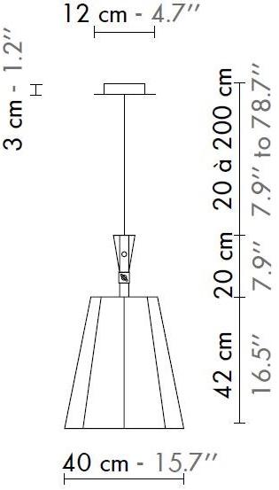 designheure Подвесной светильник из ткани Luxiole Sglmo - Вид №3