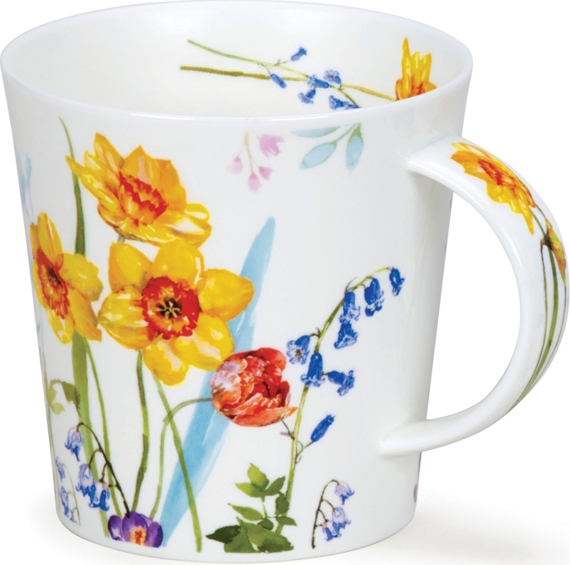 10620743 Dunoon Кружка Dunoon "Загородные цветы.Нарциссы.Кернгорм" 480мл Фарфор костяной 