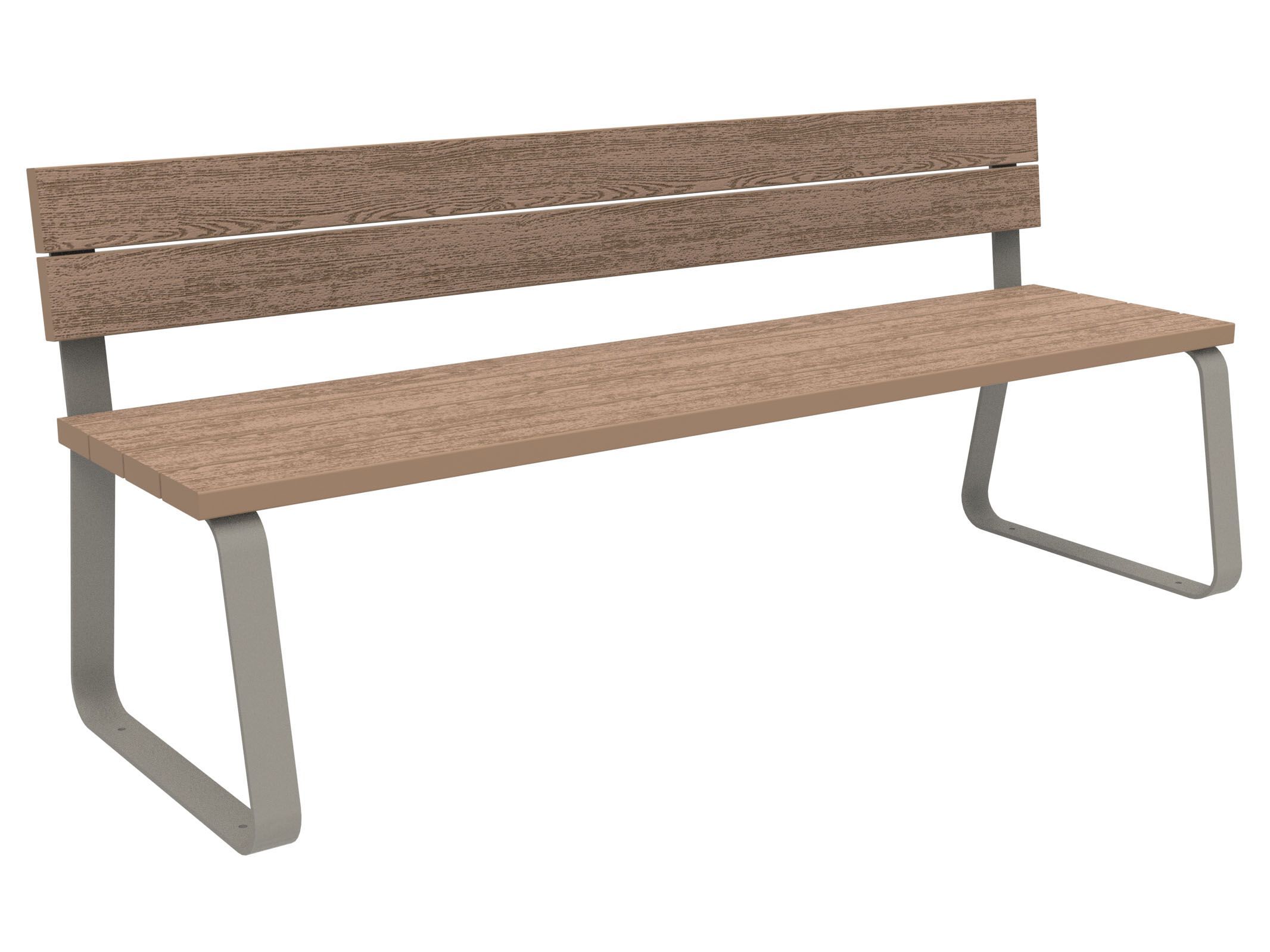 Скамья WPC со спинкой Lazzari Sunny ARCH-00055502 - Вид №11