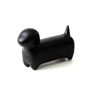 QL10291-BK Коробка для мелочей dacholder, черная Qualy