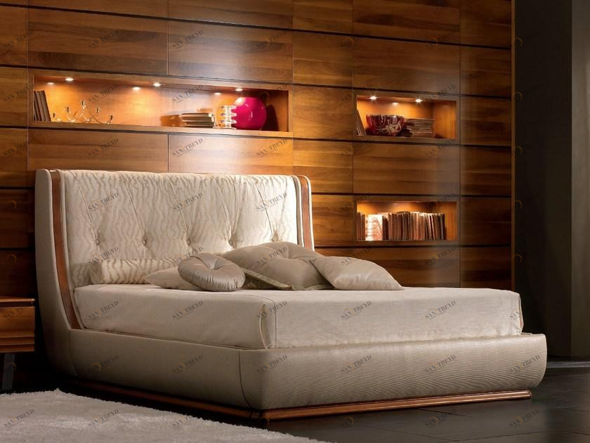 Cantiero Кровать-контейнер из ткани с обитым изголовьем Elettra night El015a/t