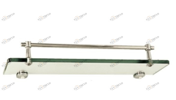 Полка стеклянная 5 серия (2) однорядная комплект Santreyd 133214