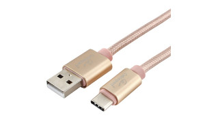 16205397 Кабель USB 2.0 , AM/TypeC, серия Ultra, длина 1.8 м, золотой, блистер, CC-U-USBC02Gd-1.8M Cablexpert