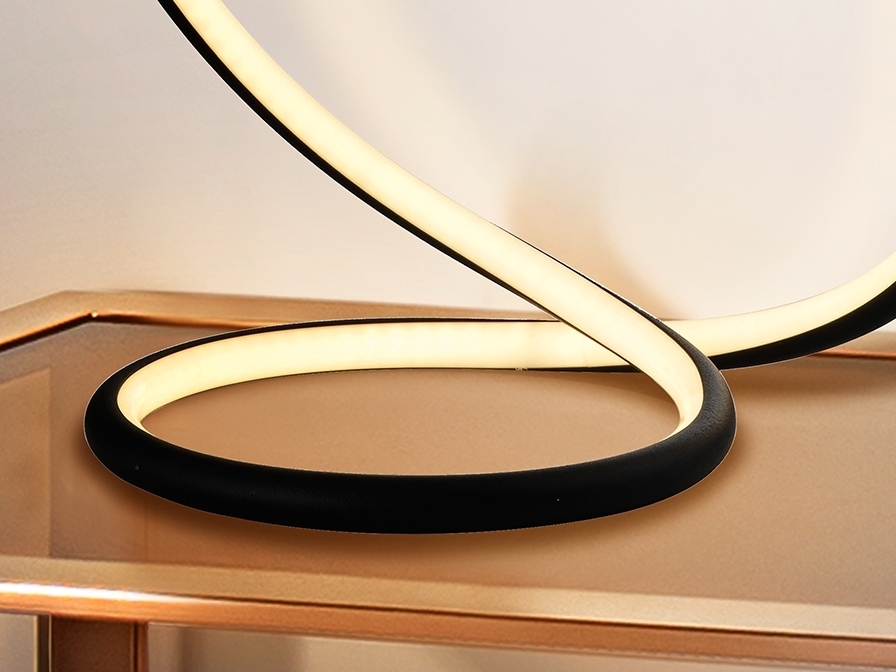 098327 Настольная лампа черная Schuller Infinito