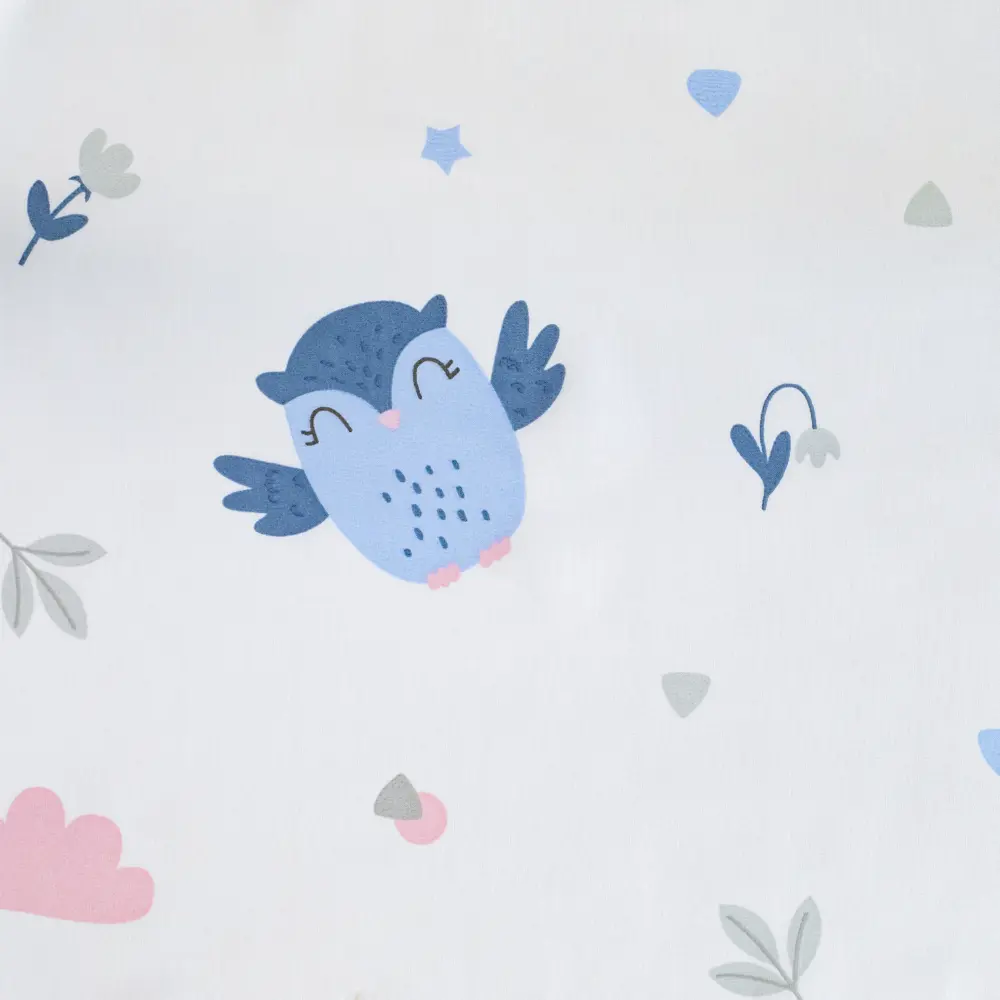 Тюль на ленте Совы 250x260 см цвет синий GARDEN STLM-2138674 - Вид №2