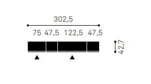 Шкаф с поворотным зеркалом и вешалкой для одежды Caccaro Roomy ARCH-00061512 - Вид №8