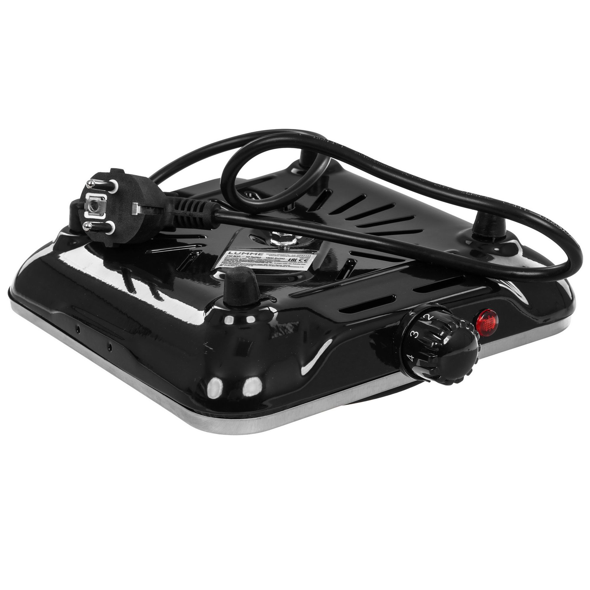 9148473 Плита компактная электрическая LUMME LU-HP3712A черный STDN-0020905 - Вид №4