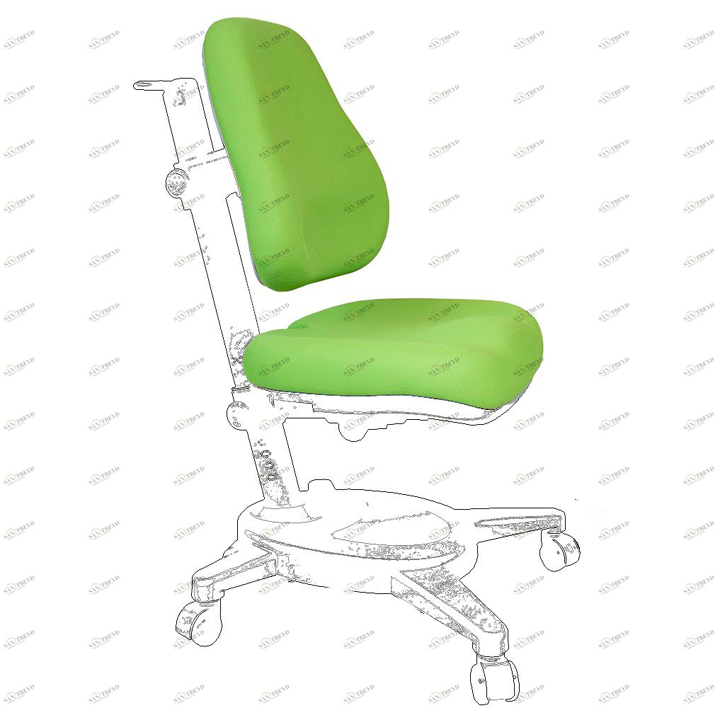 Чехол для кресла Y-110 зеленый однотонный MEALUX  336212 Зеленый Santreyd 