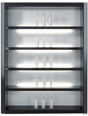 Книжный шкаф из лакированного дерева с подсветкой Avantgarde Santreyd sun-id-1472246 - Вид №1