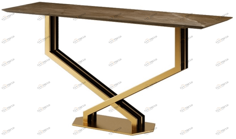 Paolo Castelli Прямоугольная консоль из мрамора и металла sun-id-1347232