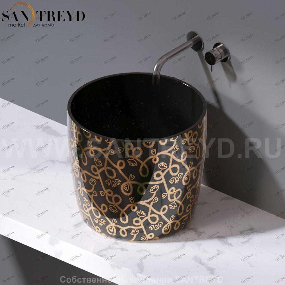 L106.401G Накладная раковина на столешницу  овальная A. e T. Italia PILLAR AeT ITALIA