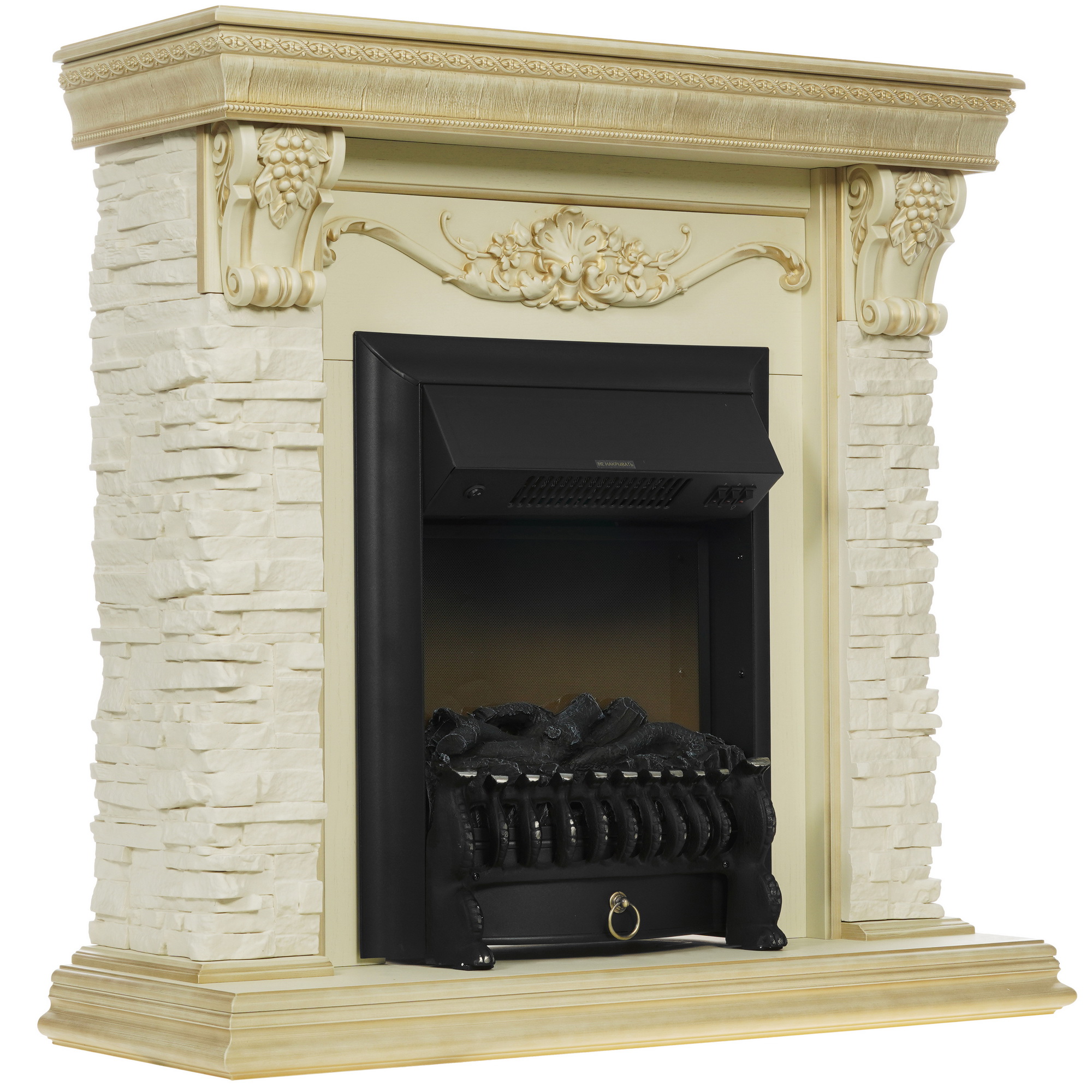 9022149 Каминокомплект RealFlame PATRICIA STD EUG WT + FOBOS BL STDN-0061616 - Вид №1