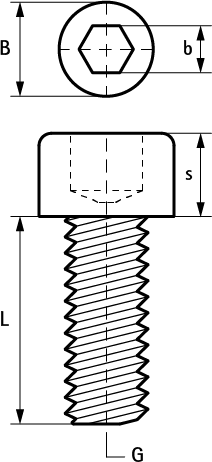 61381260 BIS Болты с внутренним шестигранником (BUP1000) для монтажа профиля walraven  - Вид №1