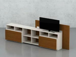 Tuna Ofis Модульная тумба для офиса из фанерованной древесины Piu meno