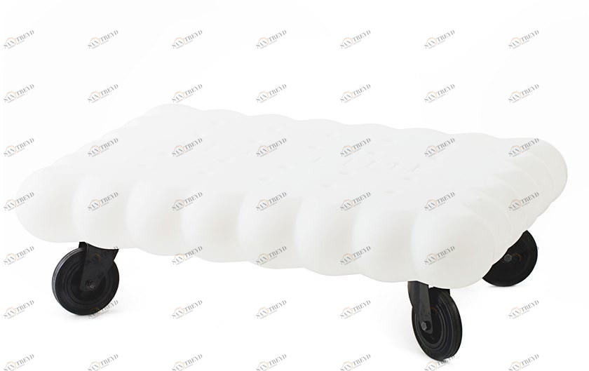 SLIDE Вращающийся прямоугольный журнальный столик из полиуретана sun-id-1353500