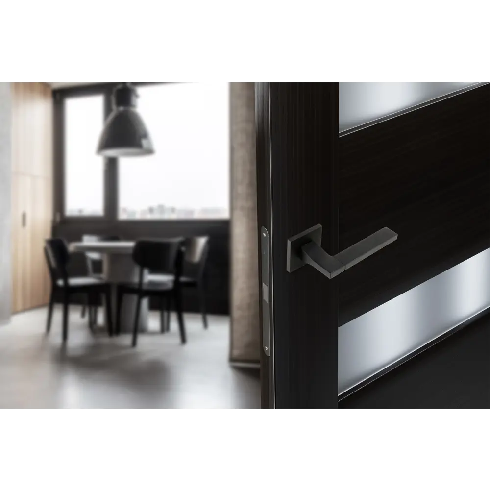 Дверные ручки Edson EDS-133H-Q2 в элегантном черном исполнении 85170387 STLM-0059389 - Вид №10