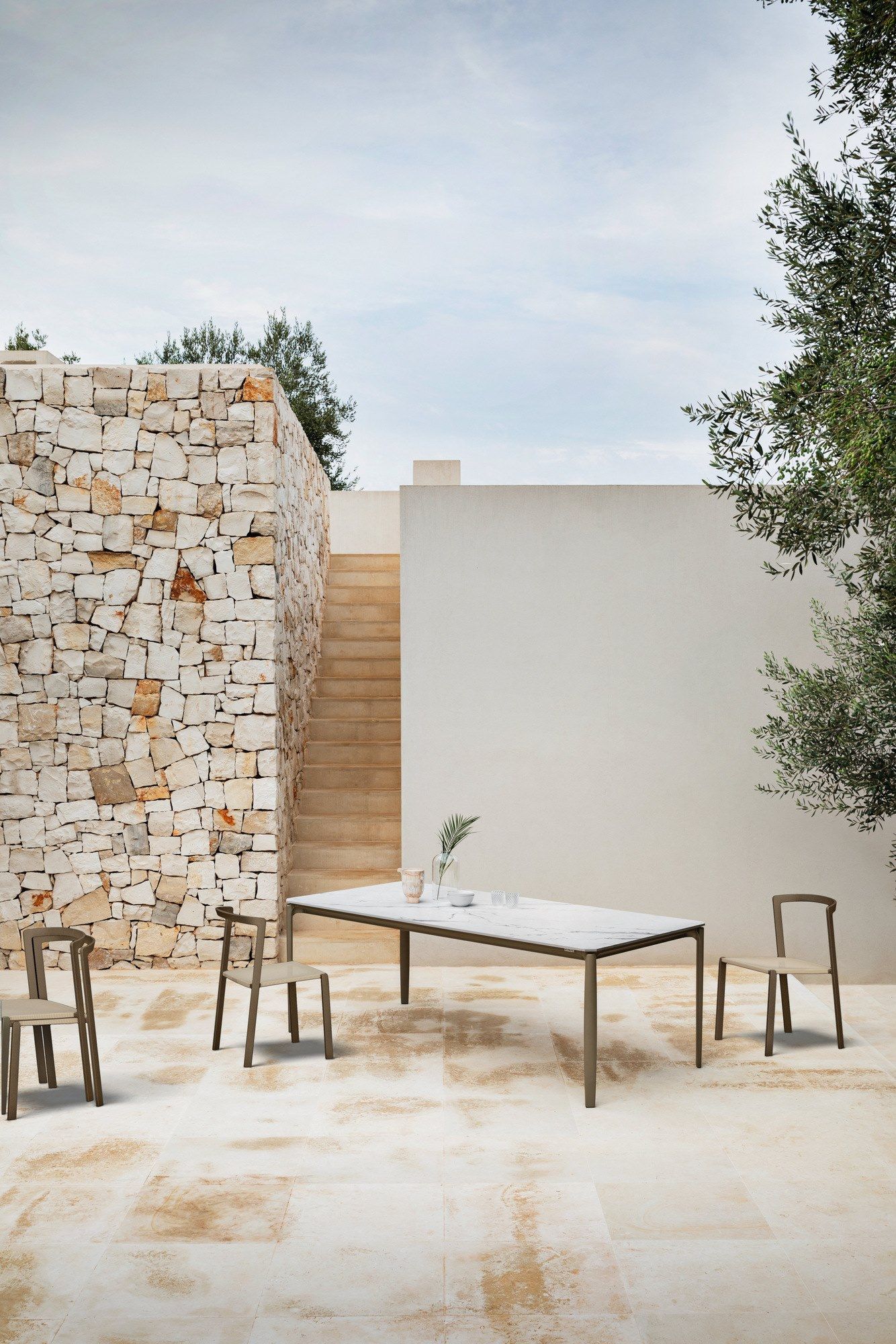 Садовый стол с алюминиевым основанием и керамогранитом MY YOUR Push ARCH-00126117 - Вид №1