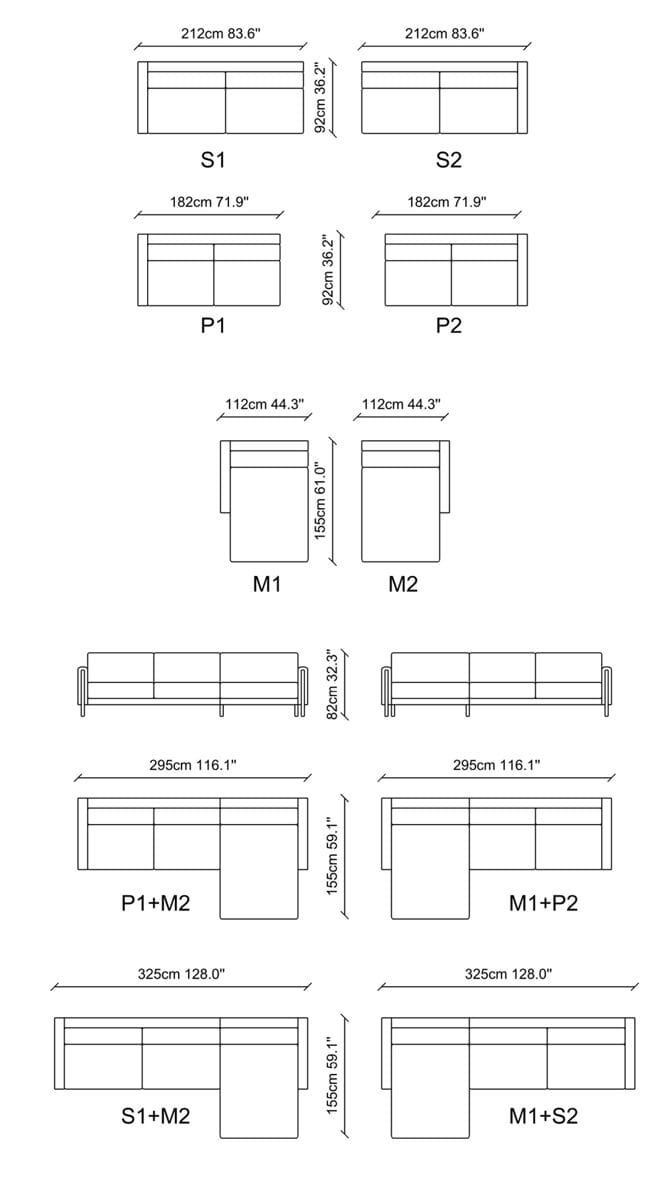 Модульный тканевый диван с полуостровом NDESIGN Ezora ARCH-00084609 - Вид №4