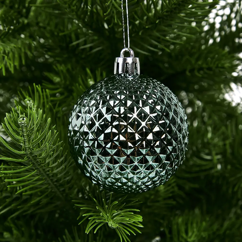 87036328 Набор новогодних шаров Christmas ø5-6 см полистирол цвет белый, зеленый, серебристый 25 шт. STLM-1365365 Santreyd  - Вид №20