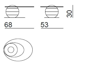 Низкий овальный журнальный столик из дерева и стекла Bizzotto Italia Нара ARCH-00126522 - Вид №4