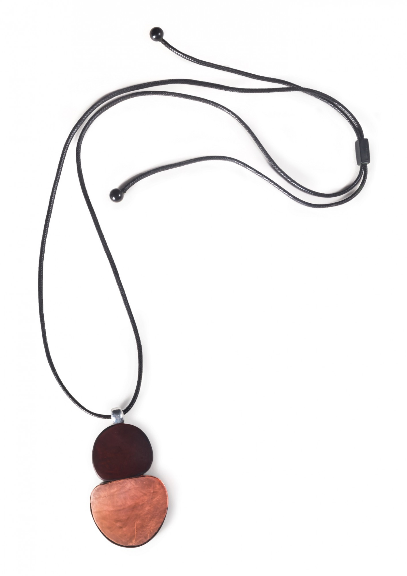 MIX_4545 Колье-подвеска двуцветная , розовый Mix Culture Santreyd 