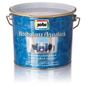 Эмаль Jobi Hochglanzaqualack (ХохгланцАквалак) 2,7л. белая "БАЗА A"