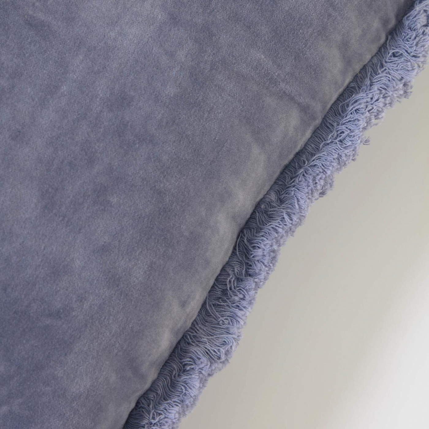 108453 Чехол для подушки 100% хлопок с эффектом бархата синий 45 x 45 cm La Forma Cedella  - Вид №1