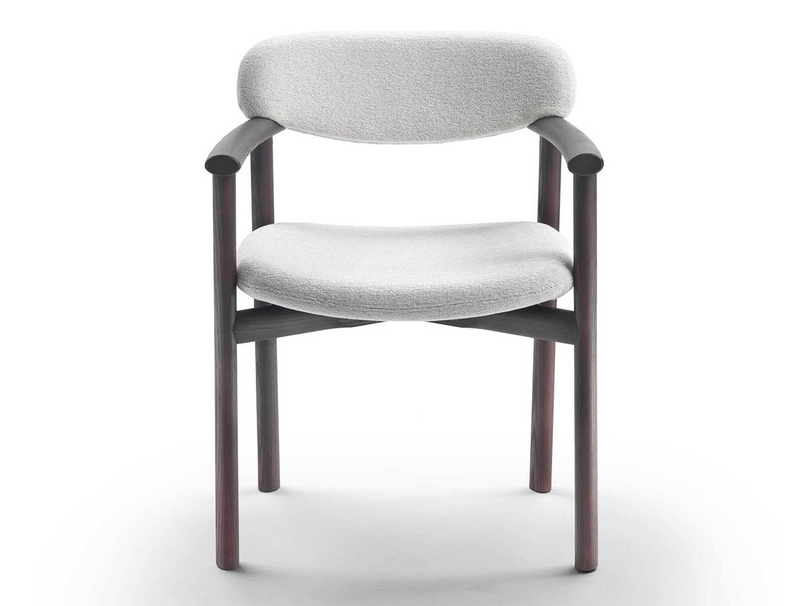 Тканевый стул с подлокотниками и деревянной рамой Marelli AFRA ARCH-00101342