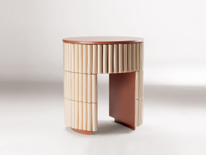 Круглый керамический журнальный столик