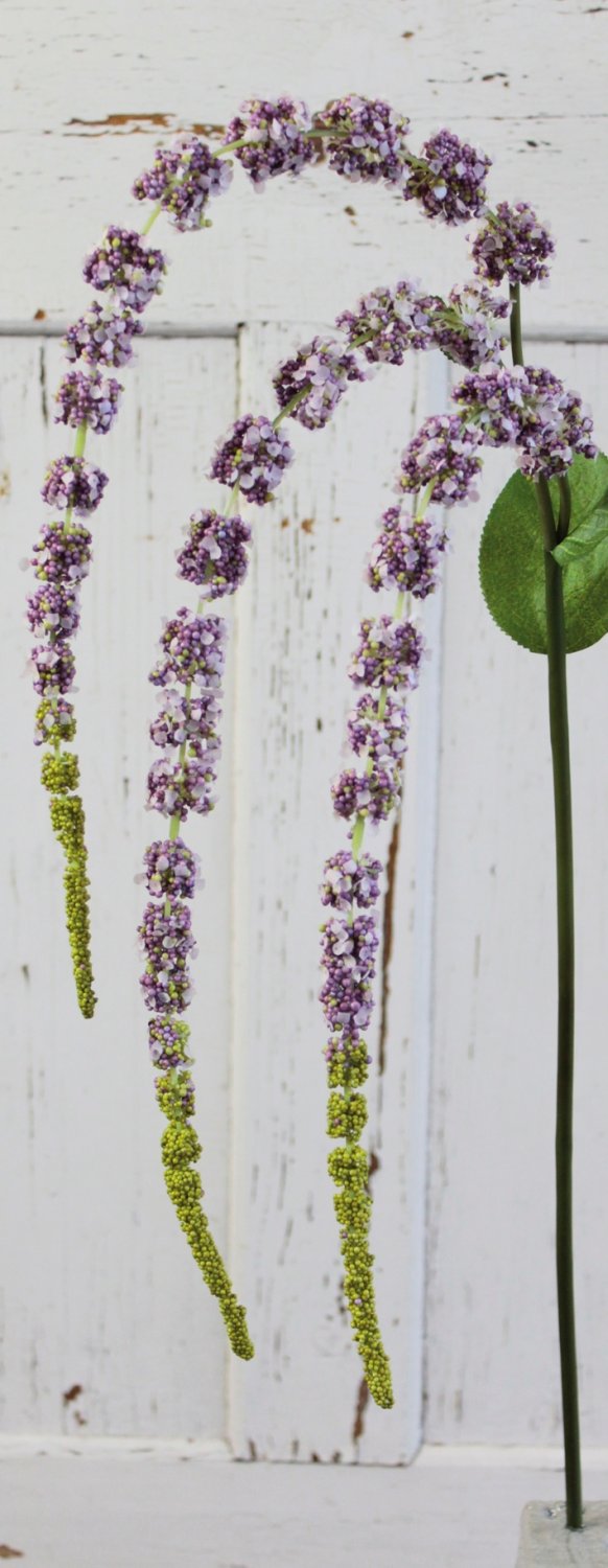 4863 208 a3 Стебель искусственного амаранта, 70 см (105 см), фиолетово-зеленый H-andreas  - Вид №2