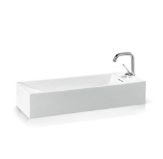 L261T3R1V2.100 Накладная раковина прямоугольная A. e T. Italia THIN Белый глянцевый AeT ITALIA