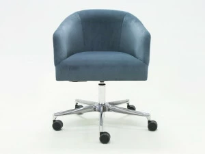 CREARTE COLLECTIONS Регулируемое по высоте офисное кресло из 5-спицевого велюра с подлокотниками Girona crearte 75