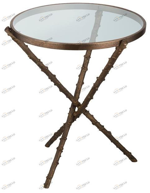 Il Bronzetto Круглый журнальный столик из латуни Eclectic Ros01_s_m