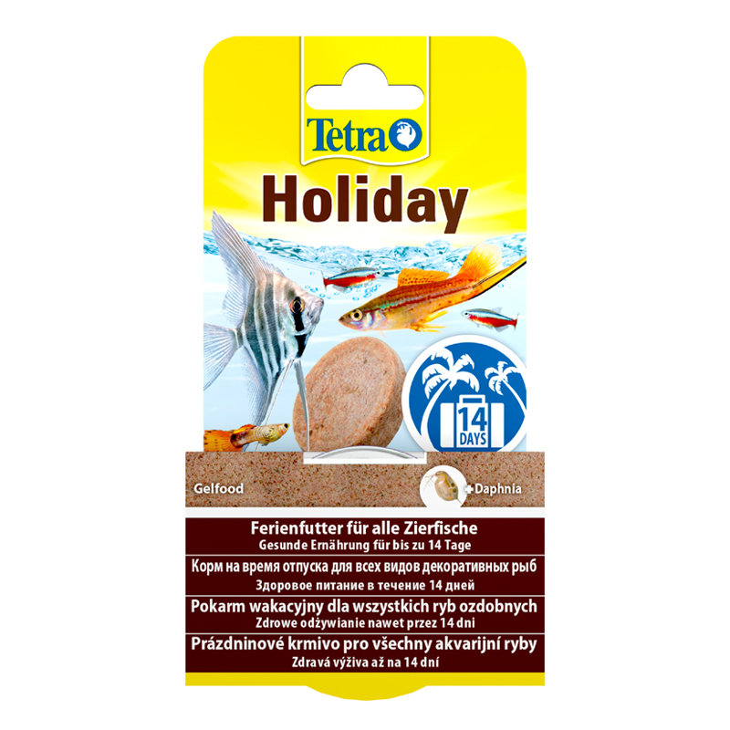 Т00019442 Корм для рыб Min Holiday отпуск 14 дней, твердый гель 30г TETRA 
