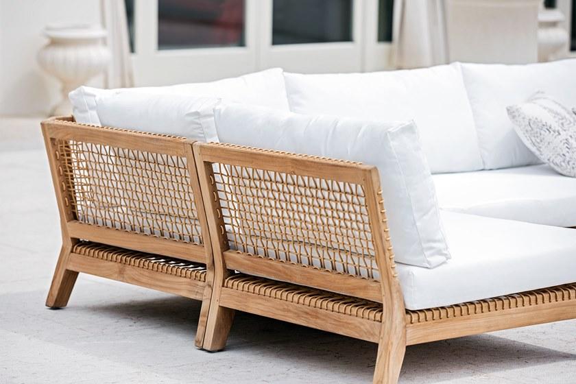 cbdesign Угловой модуль для модульного дивана из тика и веревки Vienna Tj 388 - Вид №2