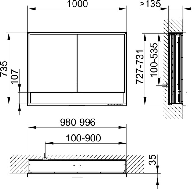 14314171301 Зеркальный шкаф KEUCO Royal Lumos - Вид №2