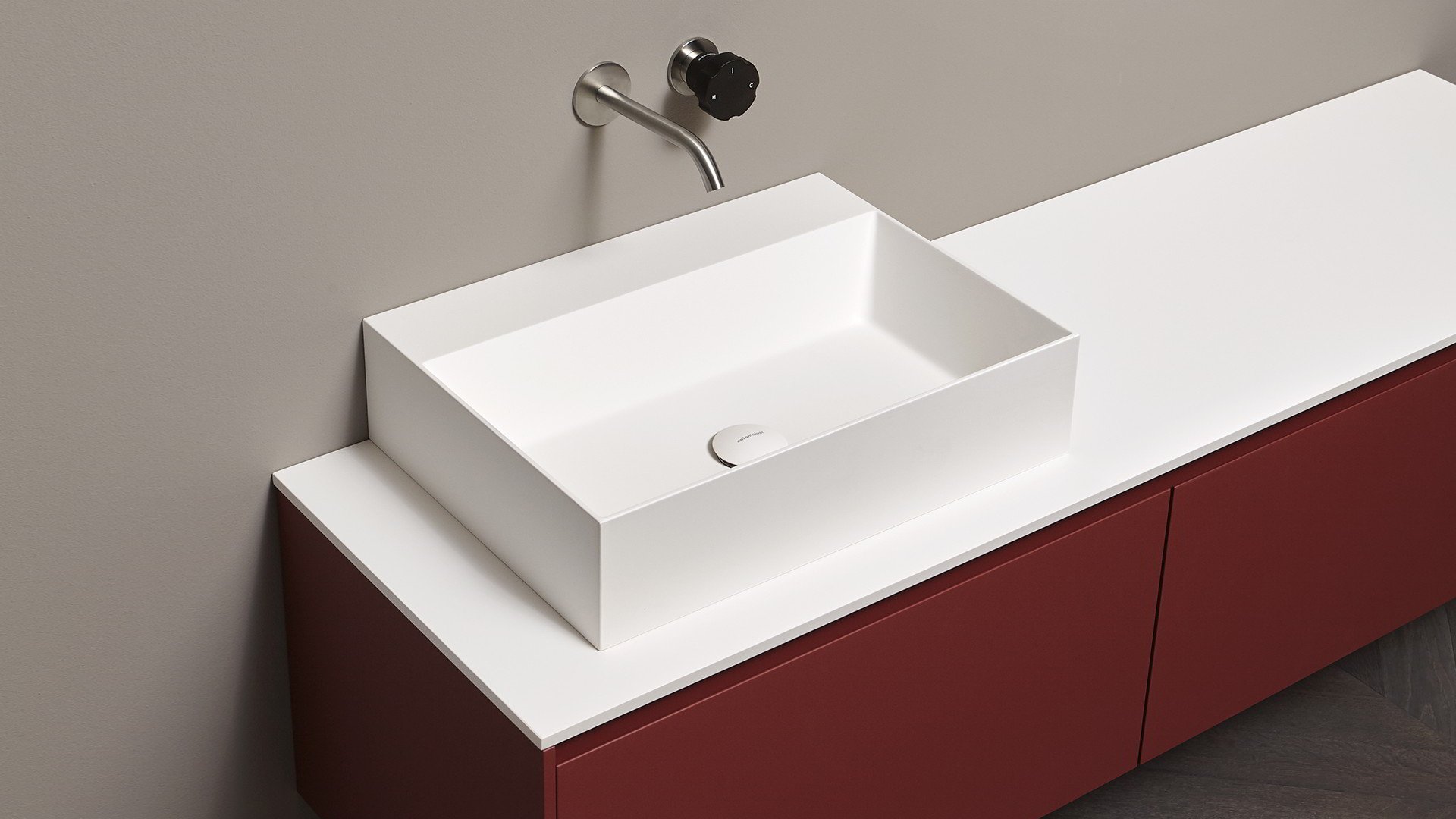 Gestomood Подвесная раковина настенная прямоугольная Antoniolupi  белая  - Вид №10