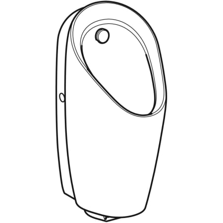 116.075.00.1 Писсуар сенсорный настенный Geberit  - Вид №1