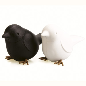 QL10232-BK-WH Набор для специй , sparrow, черно-белый Qualy