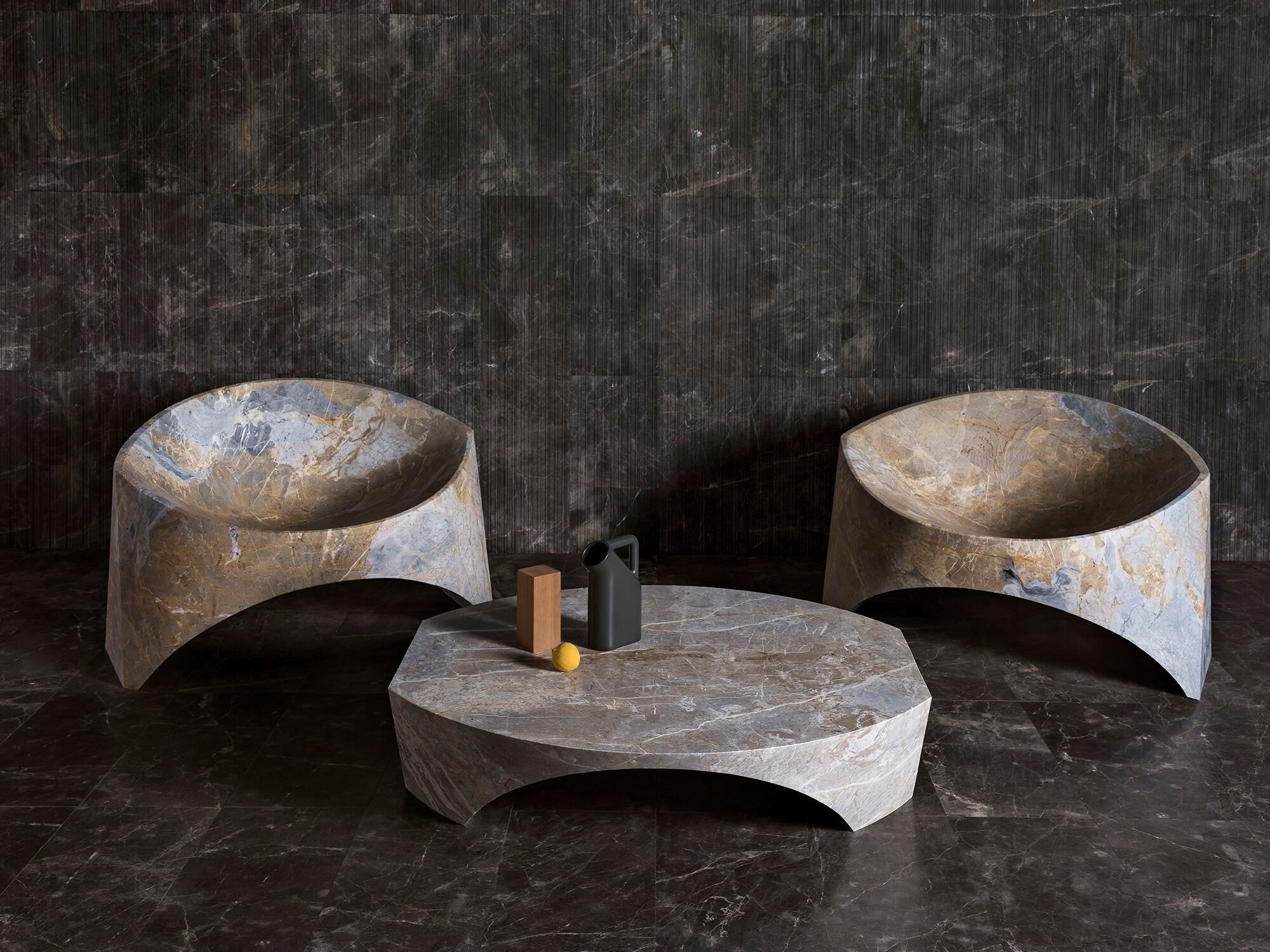 Мраморное кресло с подлокотниками LUCE DI CARRARA Kairo ARCH-00111029 - Вид №7