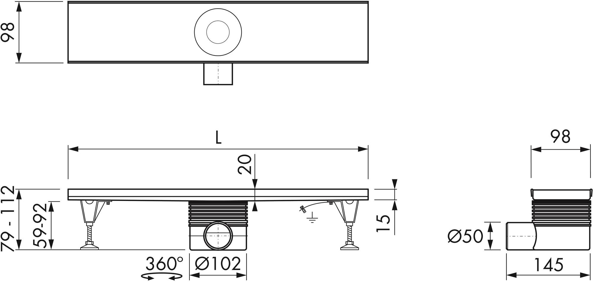 ESS Easy Drain Слив для душа Multi sun-id-1496436 - Вид №3