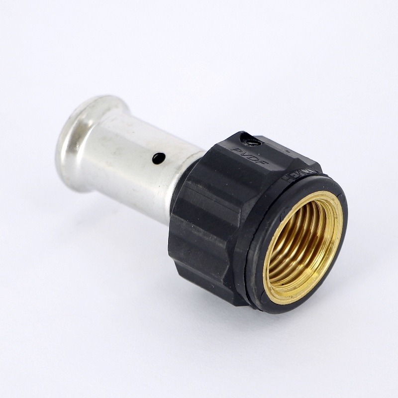 Муфта пресс-В PVDF HENCO 16х1/2" 18PK1604