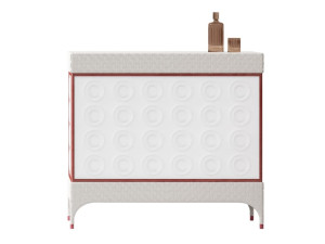 Деревянный барный шкаф