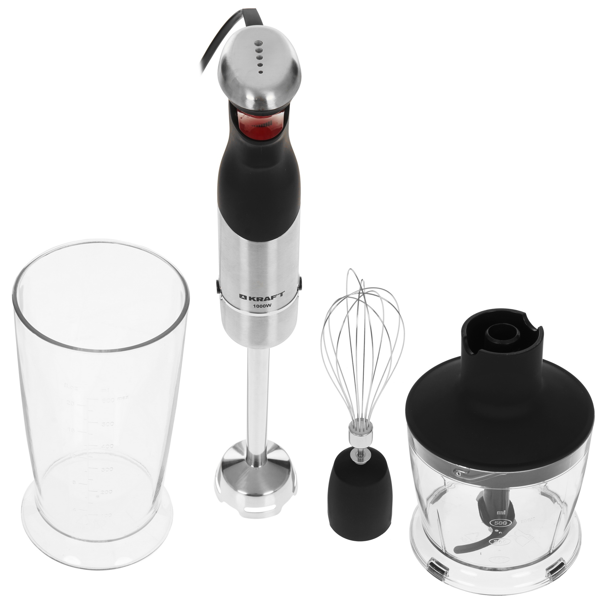 5350766 Блендер погружной Kraft KF-HB10004SPBL серебристый STDN-0078625
