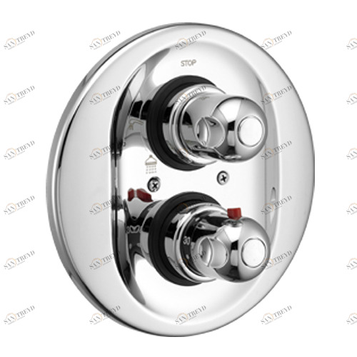 18187 Встроенный термостатический смеситель для душа, три выхода EFFEPI RUBINETTERIE Z-Uno 