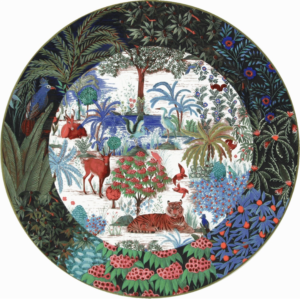 10659023 Gien Блюдо сервировочное Gien Дворцовый сад 30см, фаянс Фаянс 