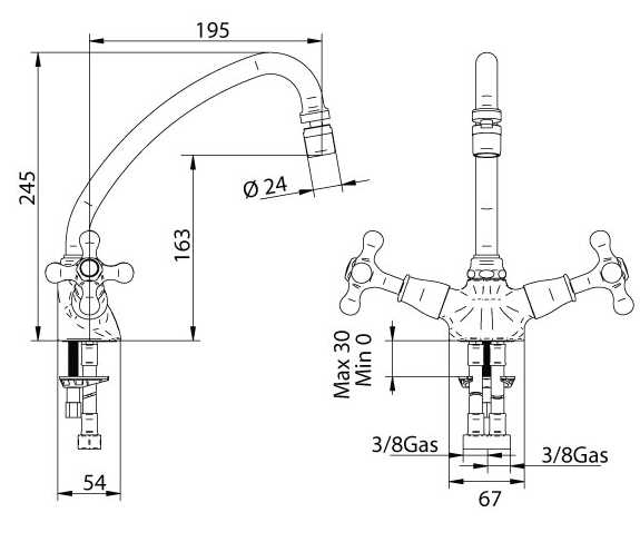 803921KO21 Смеситель Bandini Classic Santreyd - Вид №1